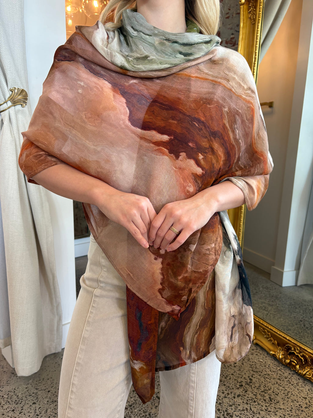 Marble Wrap Scarf