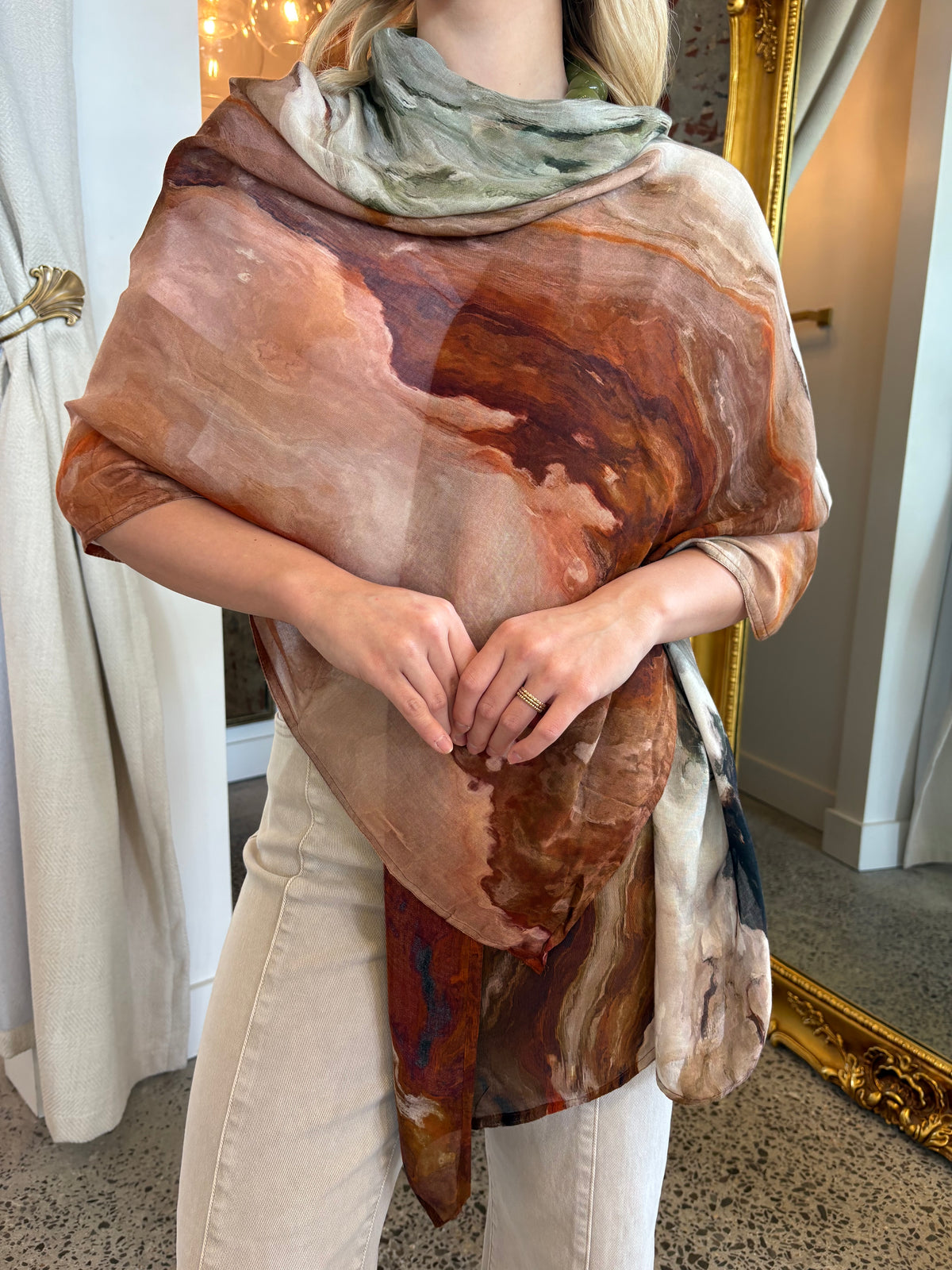 Marble Wrap Scarf
