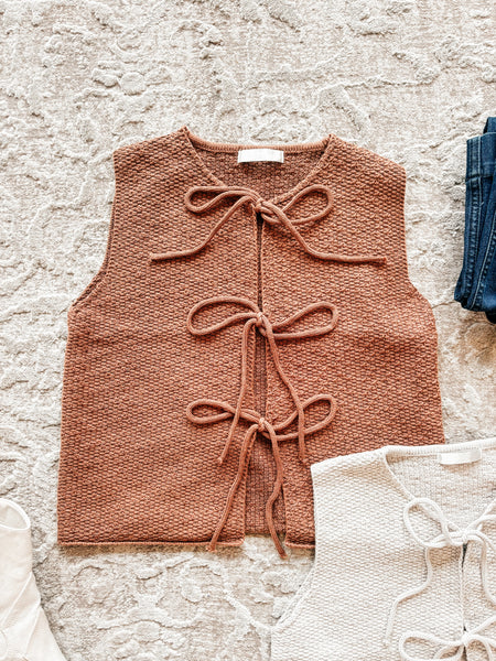 Kyndall Sweater Tie Vest