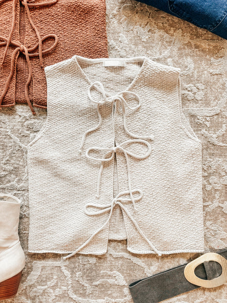 Kyndall Sweater Tie Vest
