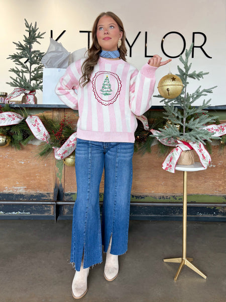 The Pink Noel Striped Sweater