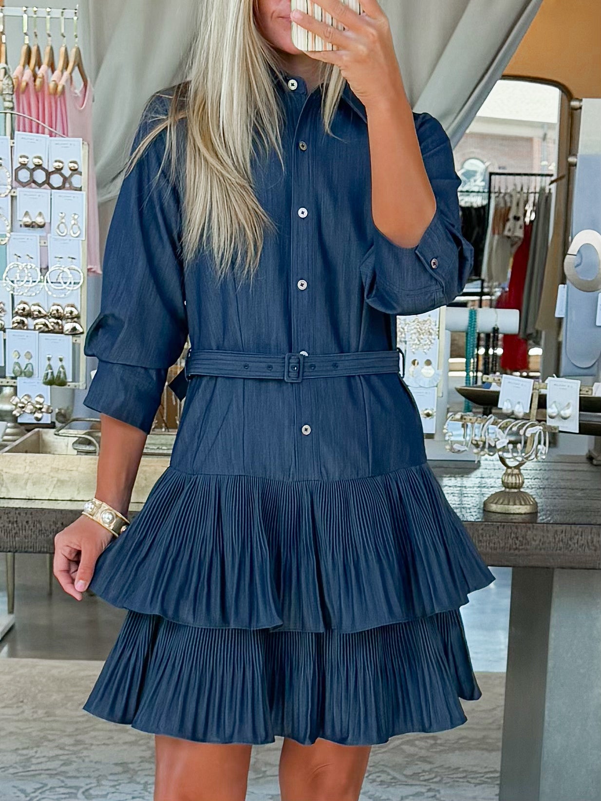 Denim Tulip Dress