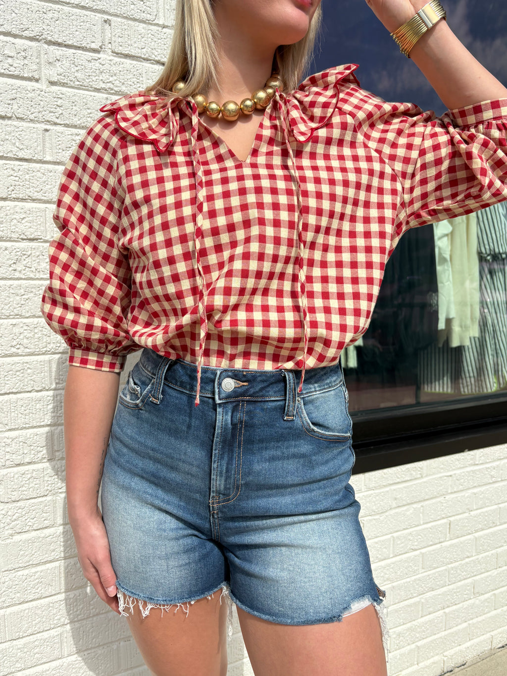 Cierra Plaid Blouse