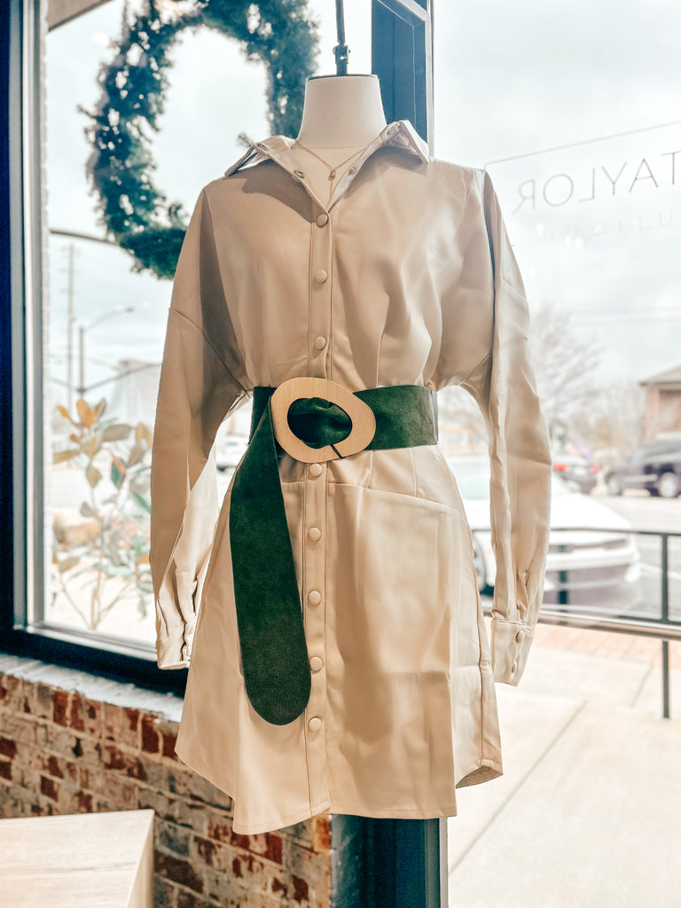 Taylor Leather Dress