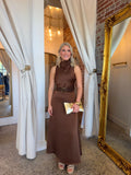 Brown Sugar Satin Dress