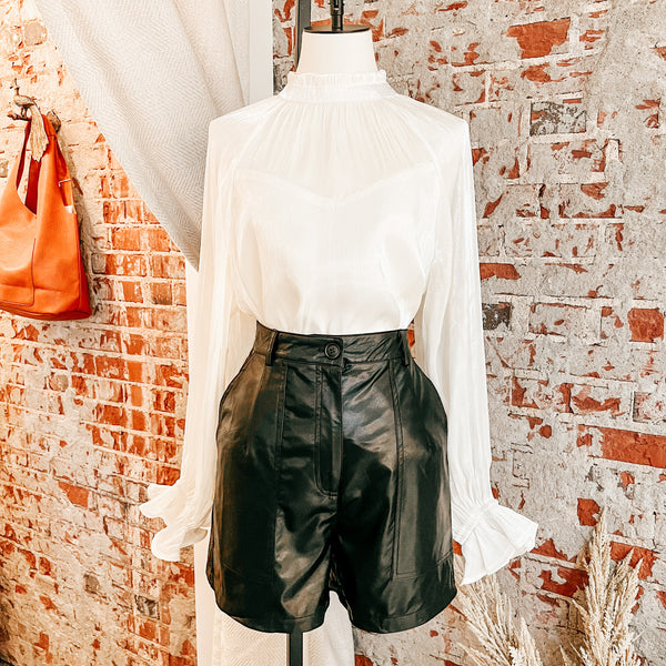 Friendly Leather Shorts