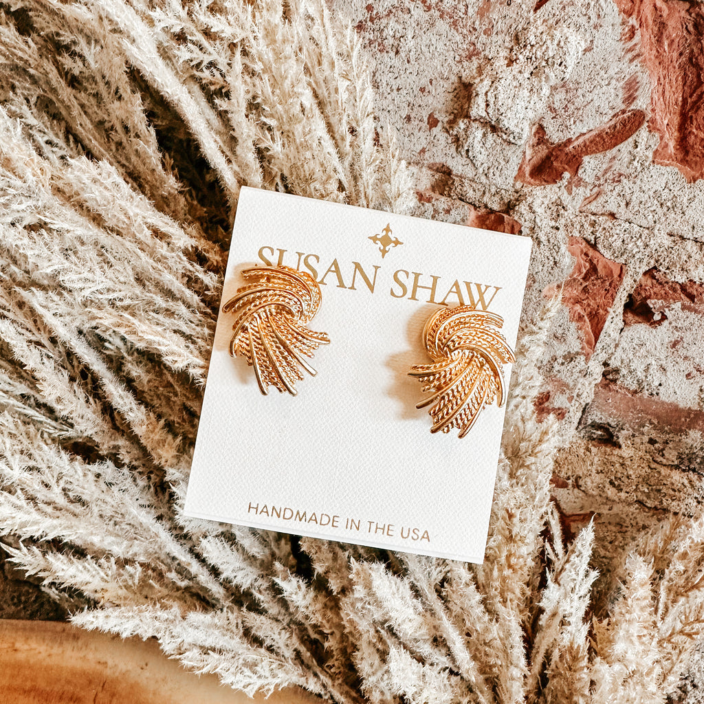 Susan Shaw Feathered Studs
