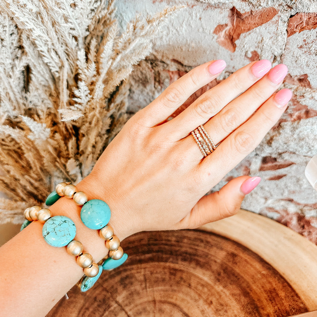 Teal Stone Bracelet