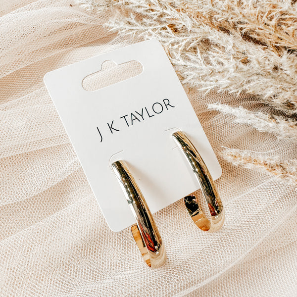 Hooked On You Gold Hoops