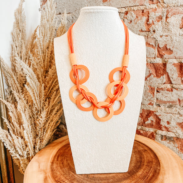 Tangerine Disco Necklace