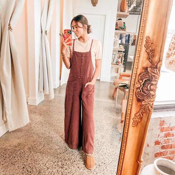 Sangria Overalls