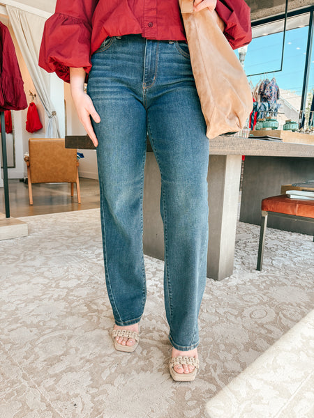 Kamden Mid Rise Straight Leg Jeans