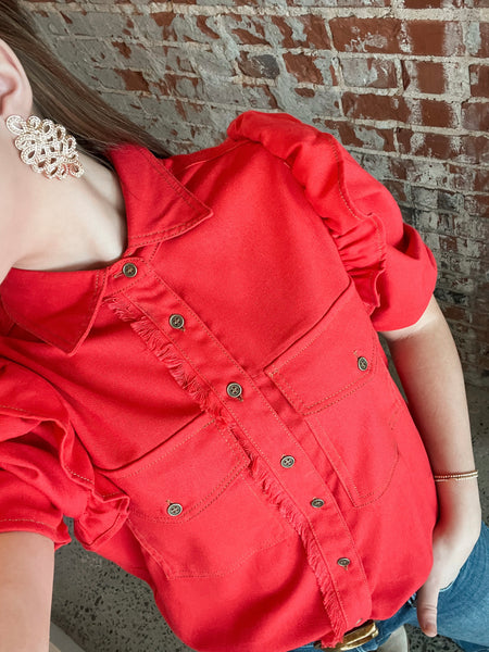 The Audrey Puff Sleeve Blouse