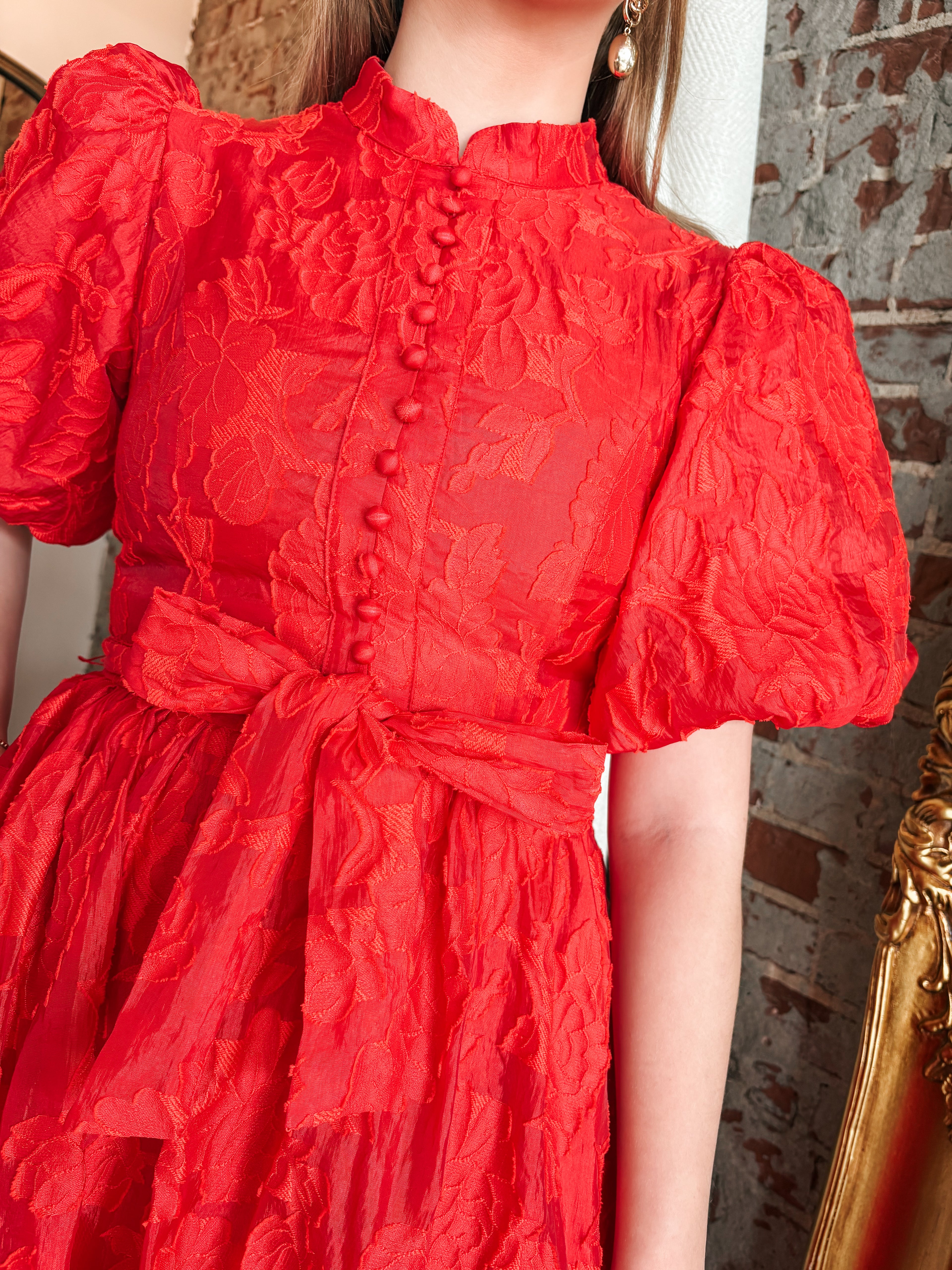 The Scarlet Petal Dress