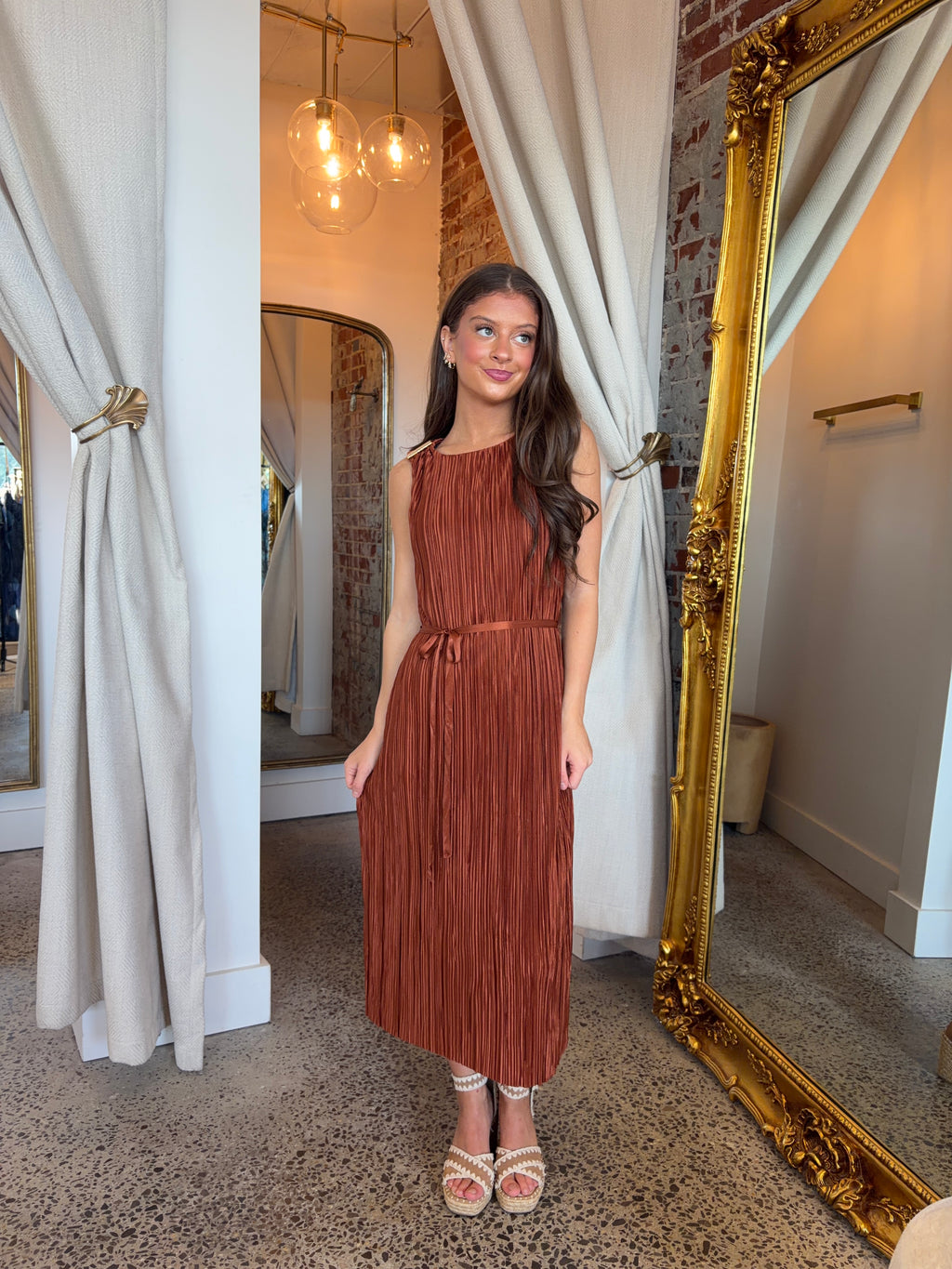 Verona Pleated Dress