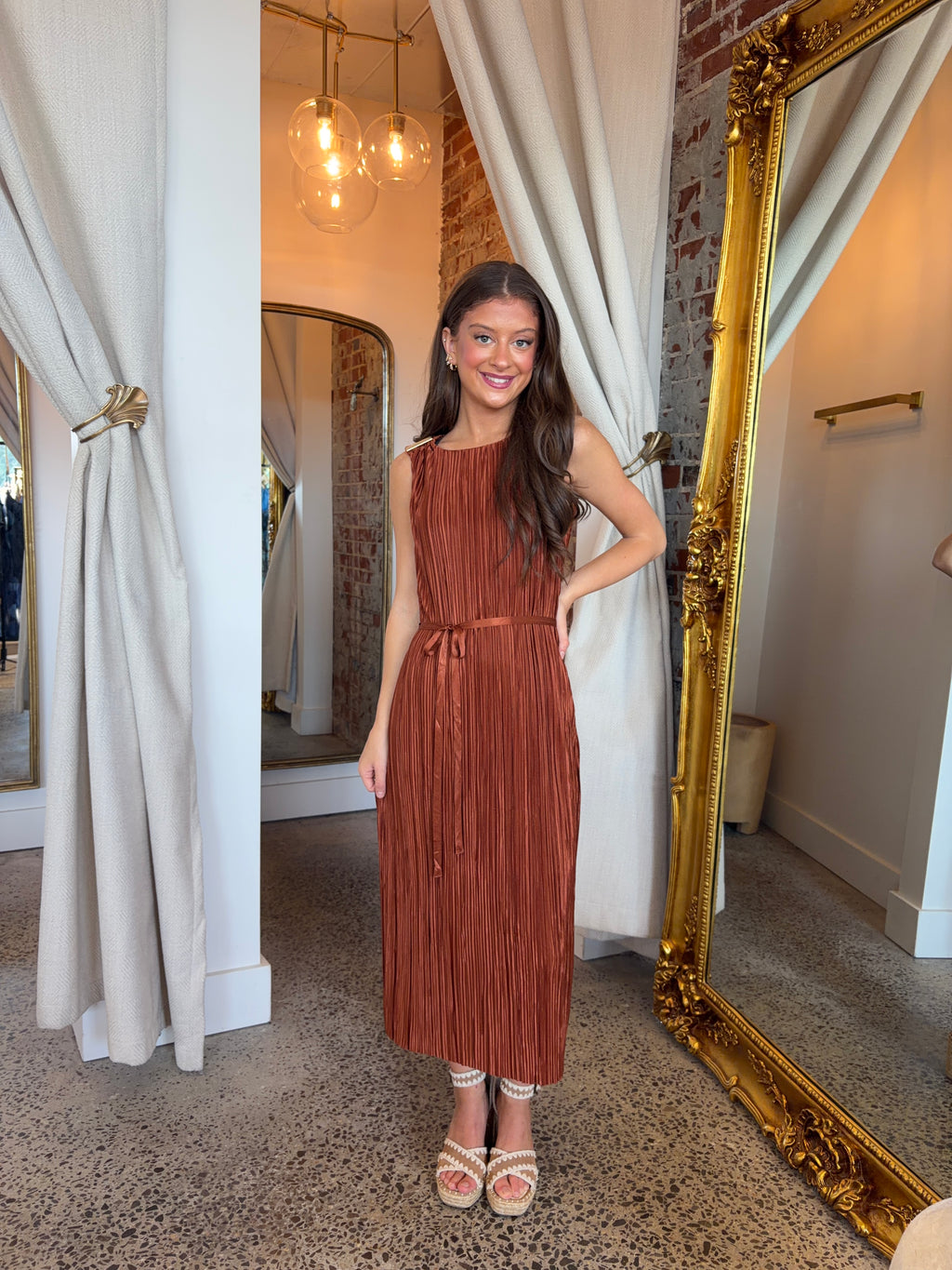 Verona Pleated Dress