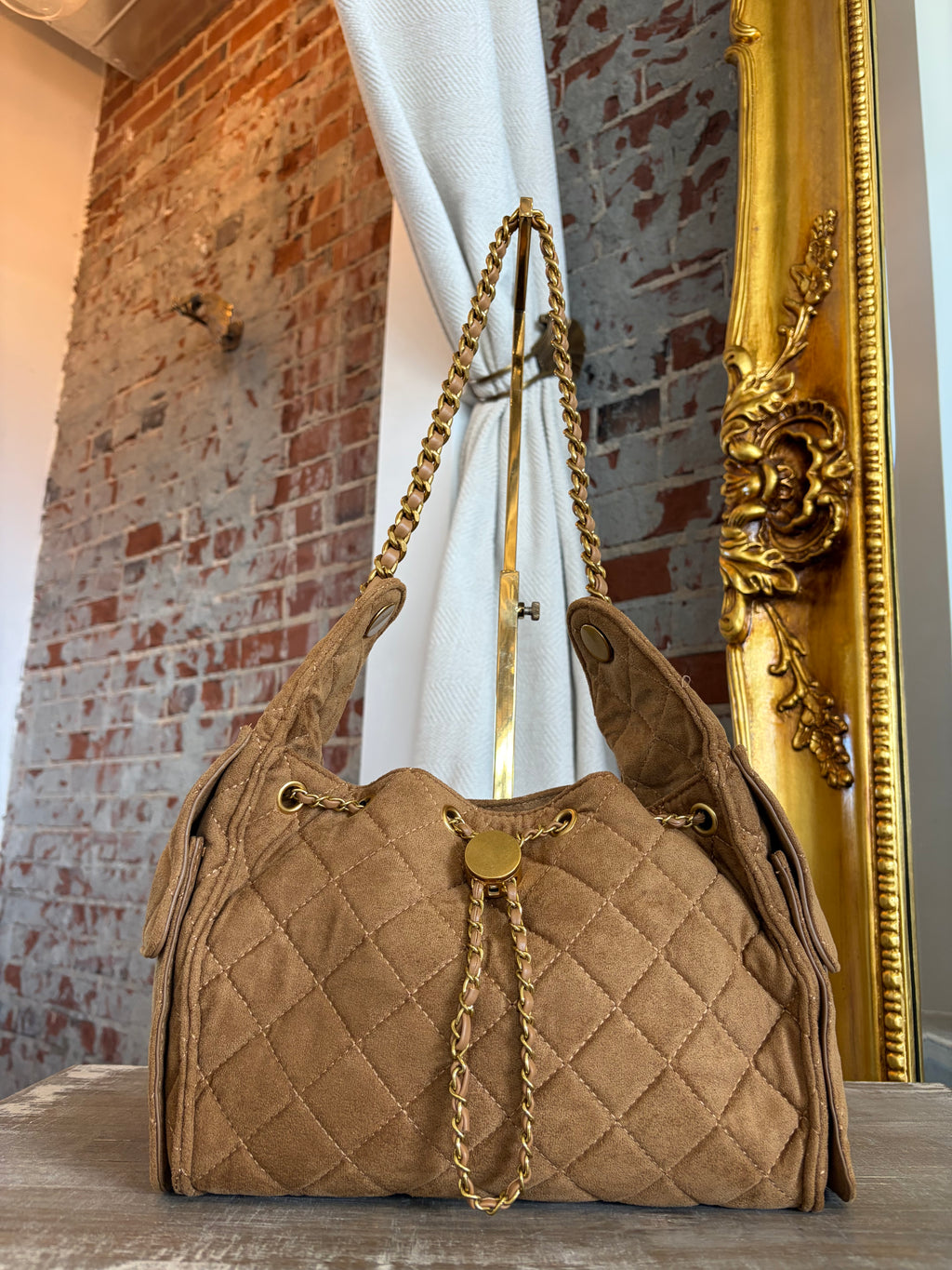 Sinclair Suede Handbag