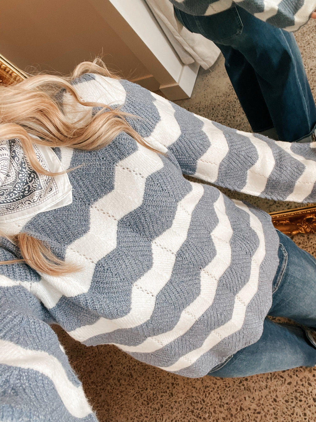 The Bluebell Wave Sweater