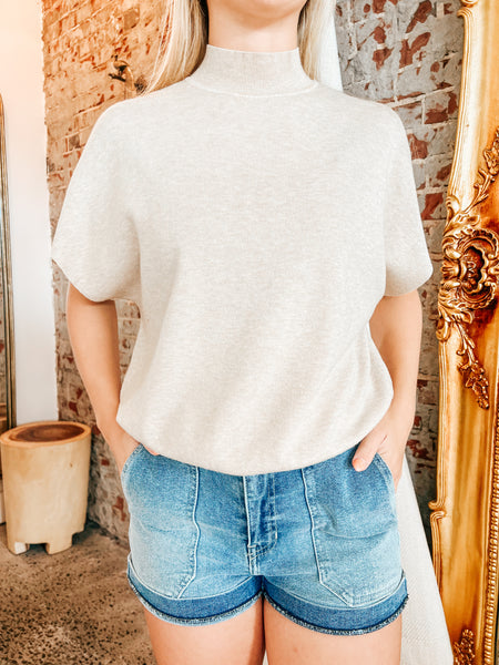 Maya Mock Neck Top