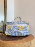 Vanity Blue Lemon Makeup Bag