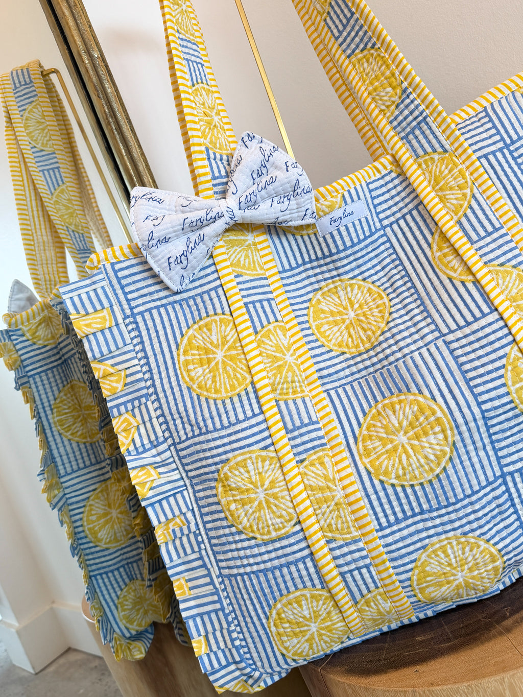 Jane Tote Lemon Ruffle