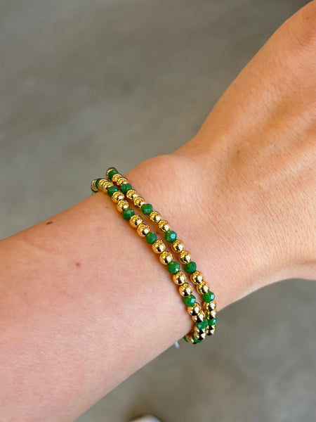 Splendid Iris Multi Colored Beaded Bracelet