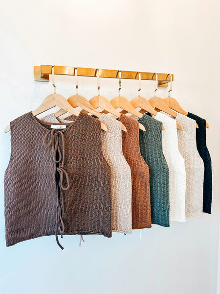 Kyndall Sweater Tie Vest