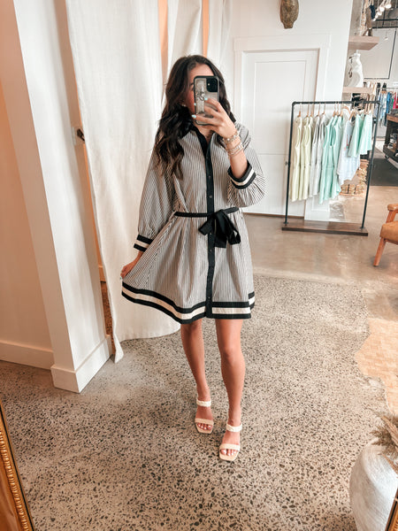 Sadie Striped Mini Dress