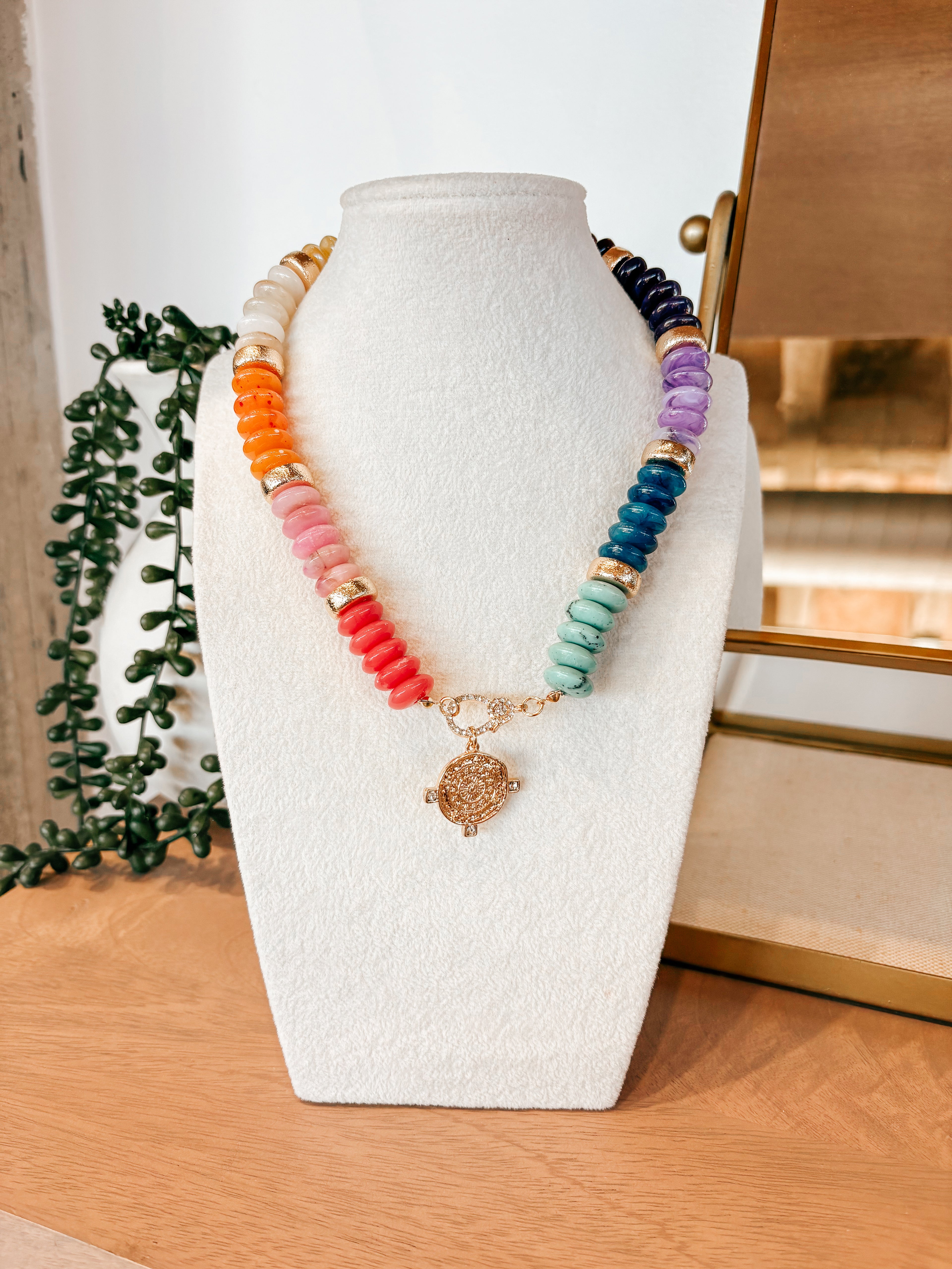 Many Colors Beaded Necklace