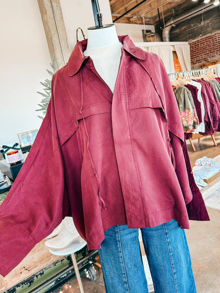 Be With You Zip-Up Blouse