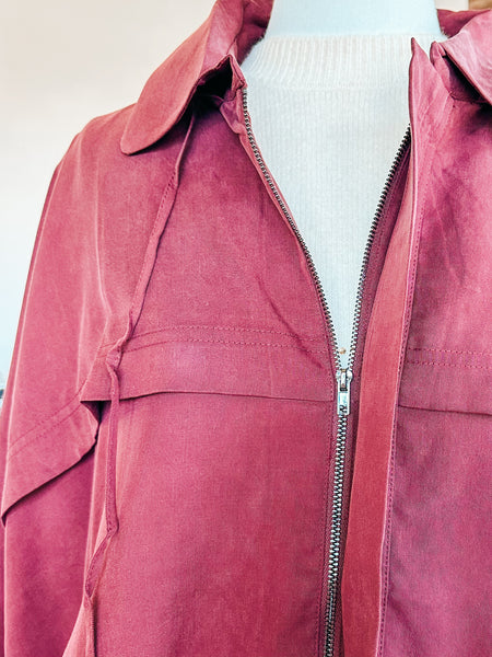 Be With You Zip-Up Blouse