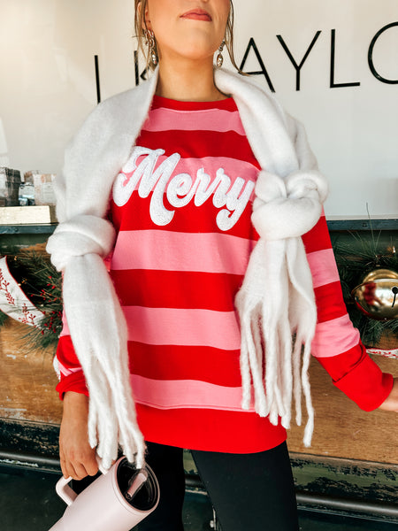 Candy Cane Cheer Sweatshirt