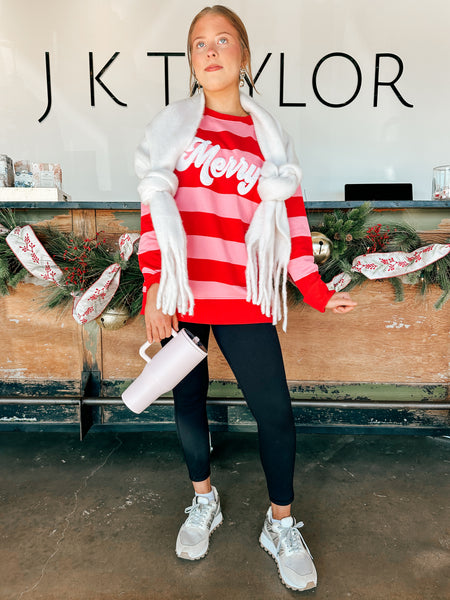 Candy Cane Cheer Sweatshirt