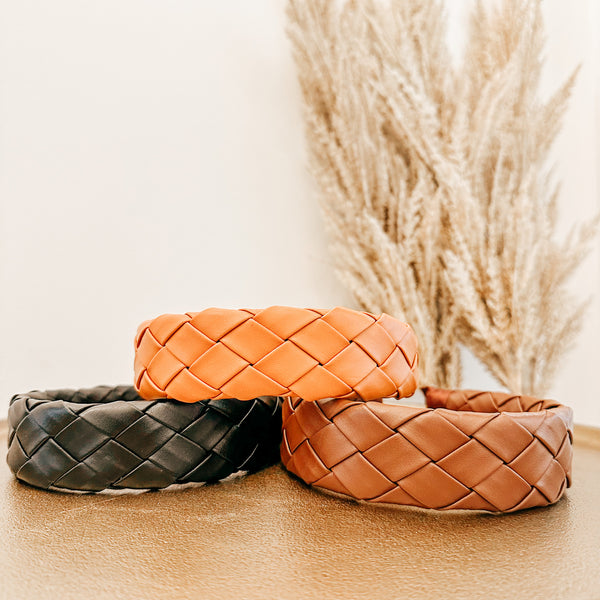 Woven Leather Headband