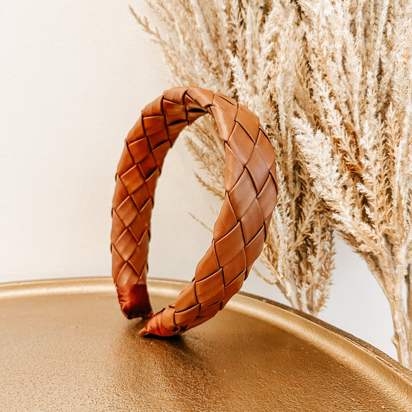 Woven Leather Headband