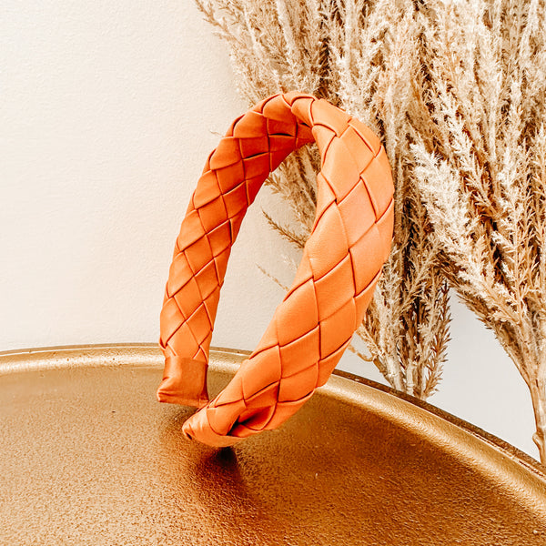 Woven Leather Headband
