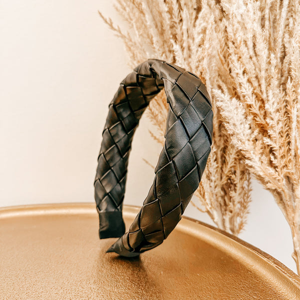 Woven Leather Headband