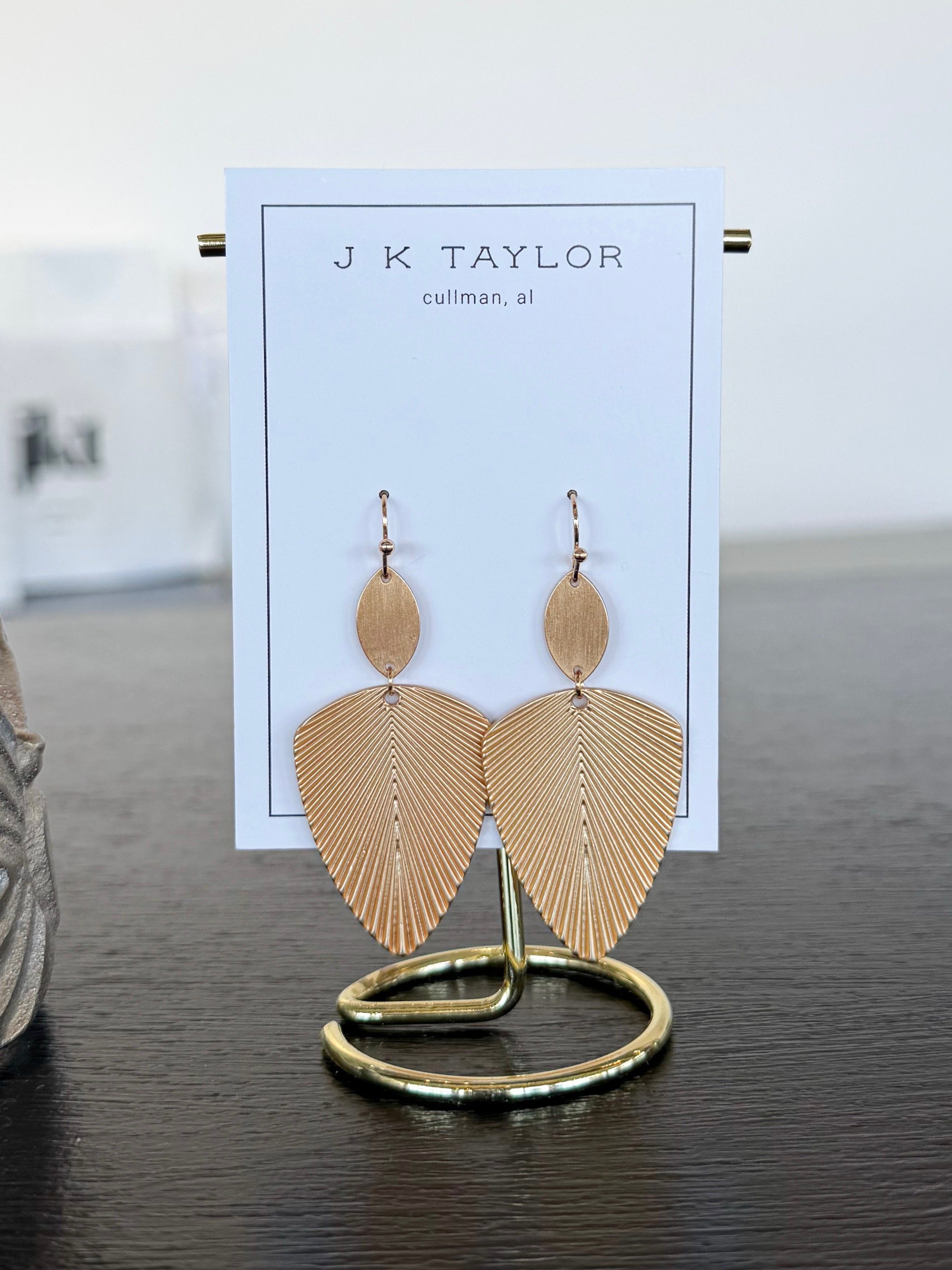 Tropical Leaf Earrings
