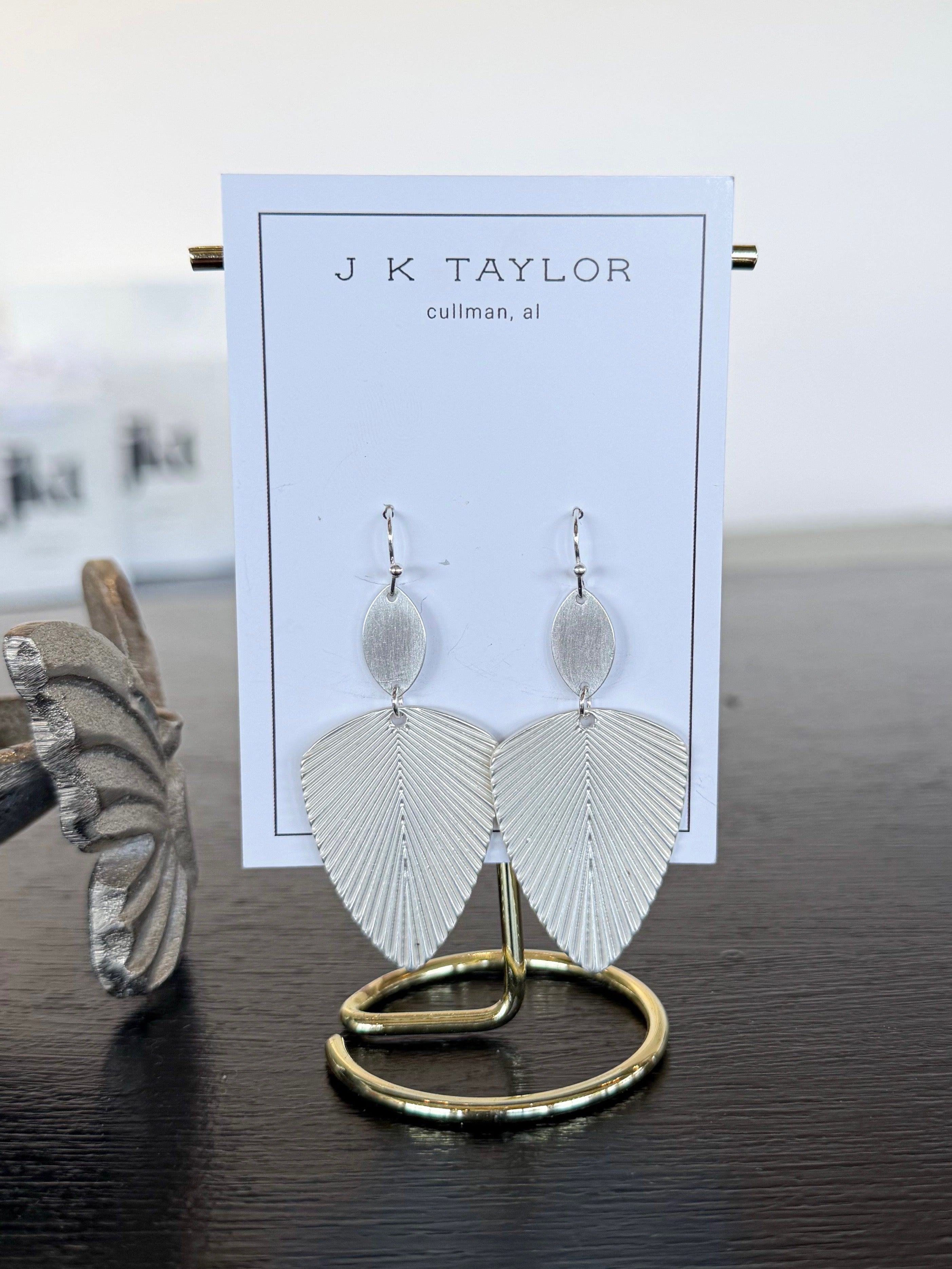 Tropical Leaf Earrings