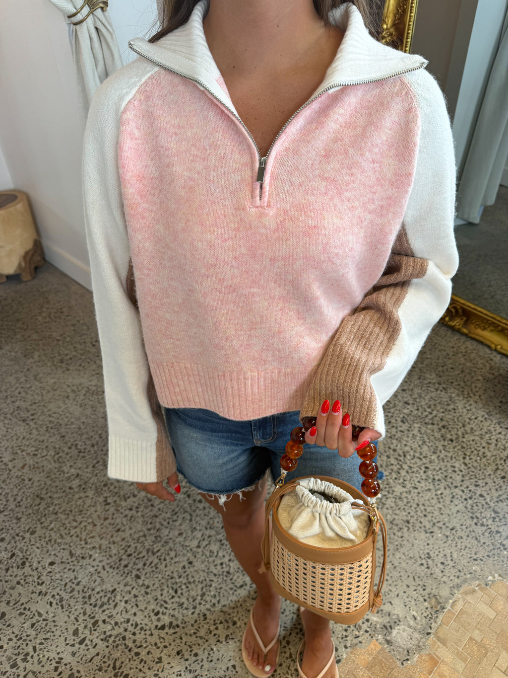 The Cozy Blush Sweater