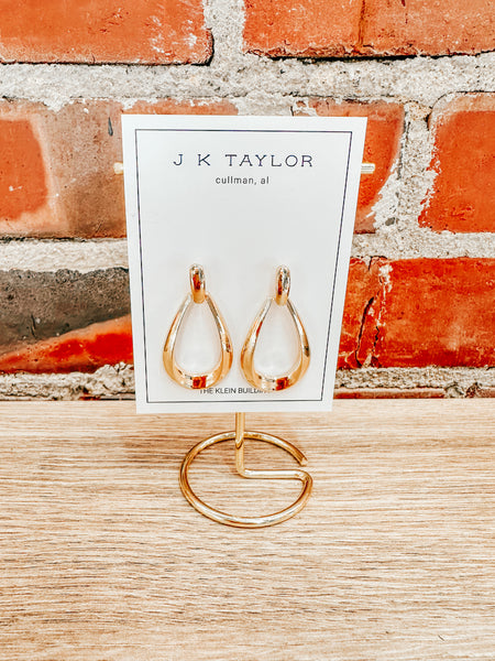Lennon Oval Earrings