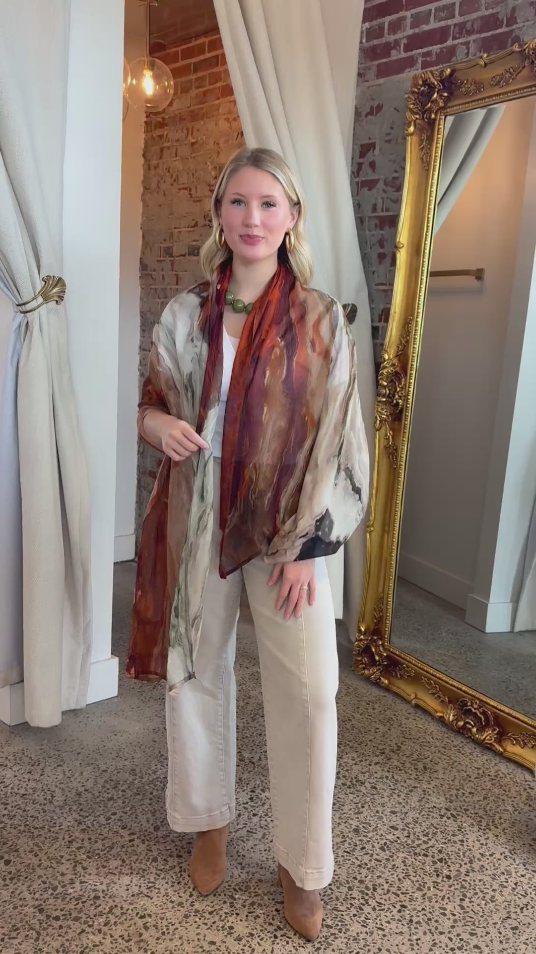 Marble Wrap Scarf