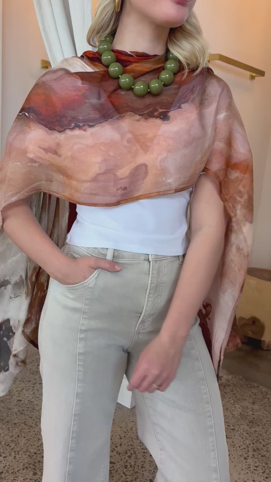 Marble Wrap Scarf