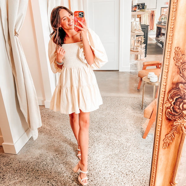 Cream Haze Dress